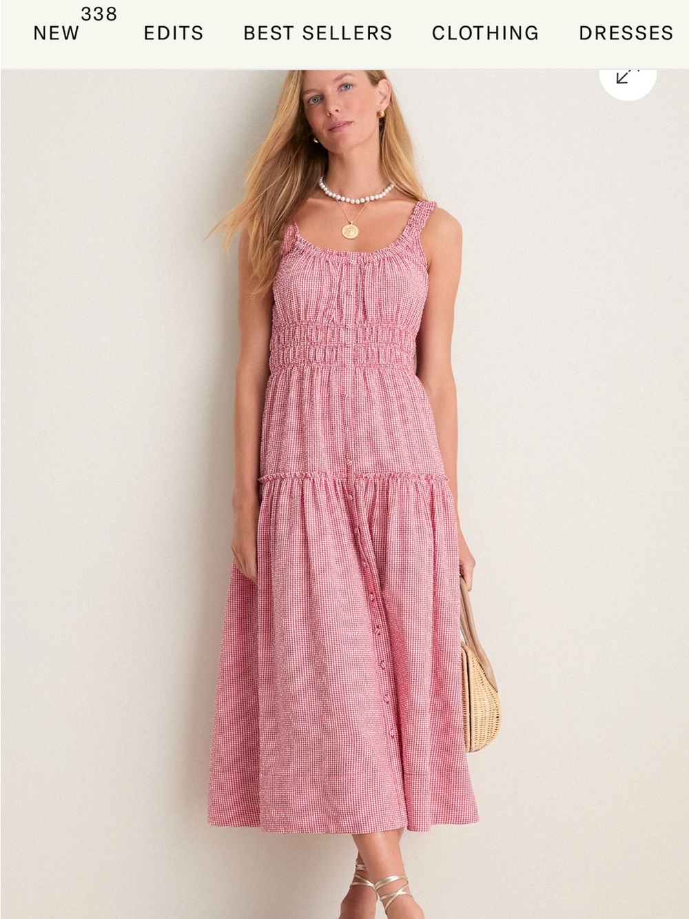 Tuckernuck Pink Smocked Maxi Dress